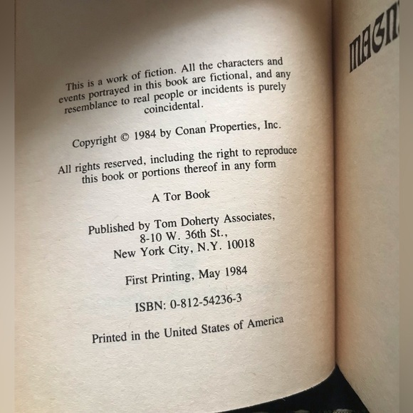 CONAN THE MAGNIFICENT by Robert Jordan 1984 Tor FIRST PRINTING paperback - Picture 3 of 4